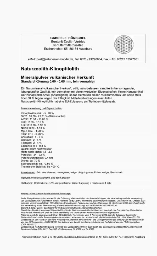 ZEOLIT MICRO-ACTIV Klinoptilolit mikronizovaný prášok 250g